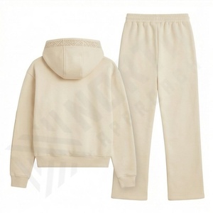 Conjunto Deportivo de Invierno 2025 para Mujer, Sudadera con Capucha Estampada, Pantalones 100% Algodón, Alta Calidad, Venta al Por Mayor - Product Image 2