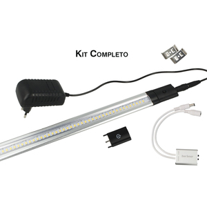Kit di strisce LED con sensore di apertura della porta 50cm di alimentazione a luce calda inclusa per mobili da cucina sotto armadio ecc.- - Product Image 1
