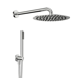 Kit de ducha flexible de 25 cm con boquillas antilimescentes de PVC de 150 cm Accesorio de cabezal de ducha de 2mm de espesor - Product Image 1