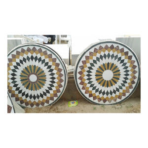 Incrustación de mármol pulido para mesa, diseño único, superficie suave y brillante con acabado fino - Product Image 1