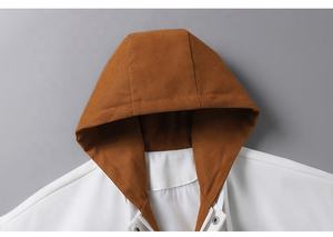 เสื้อแจ็คเก็ตเบสบอลวาร์ซิตี้คุณภาพสูงสำหรับผู้ชาย รุ่นใหม่ล่าสุดสำหรับฤดูใบไม้ร่วง แบรนด์ทันสมัย แมทช์ได้กับทุกชุด แจ็คเก็ตมีฮู้ดสำหรับนักเรียน ไซส์พลัส - Product Image 5