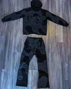 Ensemble survêtement personnalisé avec sweat-shirt et pantalon de jogging, survêtement surdimensionné, fabricant de vêtements de rue, coupe-vent, survêtements amples pour hommes - Product Image 5