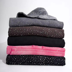 Sudaderas con capucha con diamantes de imitación desteñidos al sol Vintage para hombre con lavado ácido de invierno bordado con logotipo personalizado 100% algodón desgastado - Product Image 5