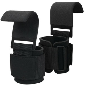 GAF OEM antideslizante grueso acolchado neopreno negro gancho de levantamiento de pesas para hombres y mujeres Fitness y culturismo - Product Image 5