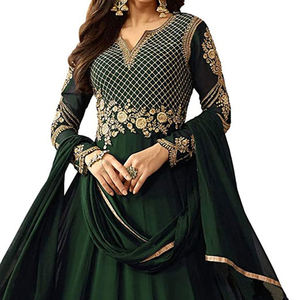 2025 haute qualité broderie lourde travail robes de soirée Style pakistanais et indien Salwar Kameez robe trois pièces - Product Image 6