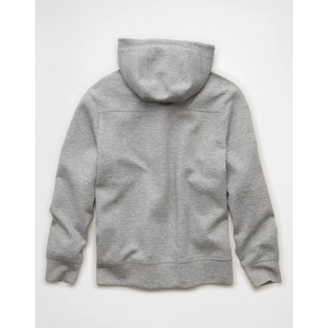 Men's Custom Unisex Pullover Hoodie Oversized Heavyweight Fleece Sweatshirt with Cropped Zip Plus Size Solid DIY Pattern - Product Image 6