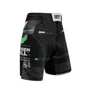 Pantalones Cortos de MMA Blancos de Diseño Personalizado GREEN HILL, Ropa de Poliéster Elástico para Grappling y BJJ para Gimnasio, Sublimados (10504) - Product Image 6