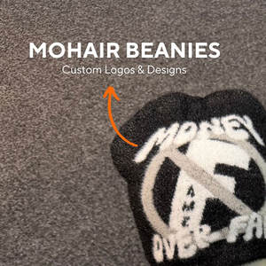 Gorros Y2K personalizados al por mayor con logotipo, gorros de acrílico de alta calidad, tejidos, de mohair premium, jacquard - Product Image 5