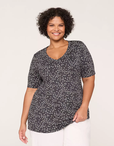 OEM/ODM colección de verano de alta calidad por encargo Casual cuello en V camisetas para tallas grandes mujeres prendas de vestir vendedores - Product Image 2