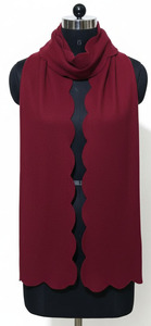 Bufanda de Cuello Larga y Gruesa para Mujer, 100% Poliéster, Forro Polar, Color Sólido, Calentador de Viaje, Transpirable, Unisex - Product Image 3