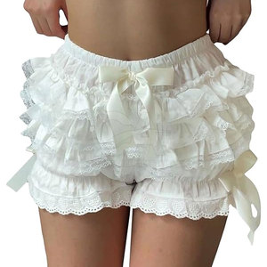 กางเกงขาสั้นมีระบายสำหรับผู้หญิงทำจากวัสดุที่ดีที่สุดน้ำหนักเบาดีไซน์โลโก้ของคุณเอง - Product Image 3