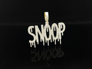 Personalized Stainless Steel Iced Pendant Custom <b>Name</b> Diamond Hip Hop Style Unisex - Product Image 2