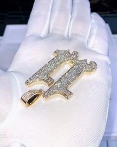 Pendentif Croix Personnalisé en Argent 925 Style Hip Hop, Design Tendance Streetwear Sertie de Diamants Moissanite, Breloques Personnalisées - Product Image 6