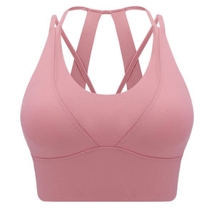 Sujetador deportivo OEM de secado rápido para mujer a precio bajo, Sujetador deportivo hecho a medida de talla grande de último diseño para mujer - Product Image 4