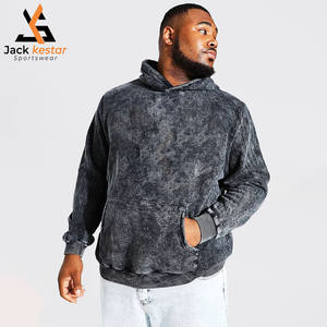 Sweat-shirts en coton 100% pour hommes, style streetwear, délavé à l'acide, peint, délavé au soleil, vieilli, vintage, personnalisé, lourd, en gros, pour l'hiver - Product Image 1