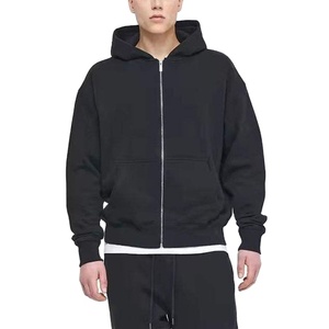 Sweat-shirts à capuche pour hommes, manches longues, 100% coton, fermeture éclair, respirants, streetwear, vêtements d'hiver, prix bas au Pakistan, 2 pièces - Product Image 1