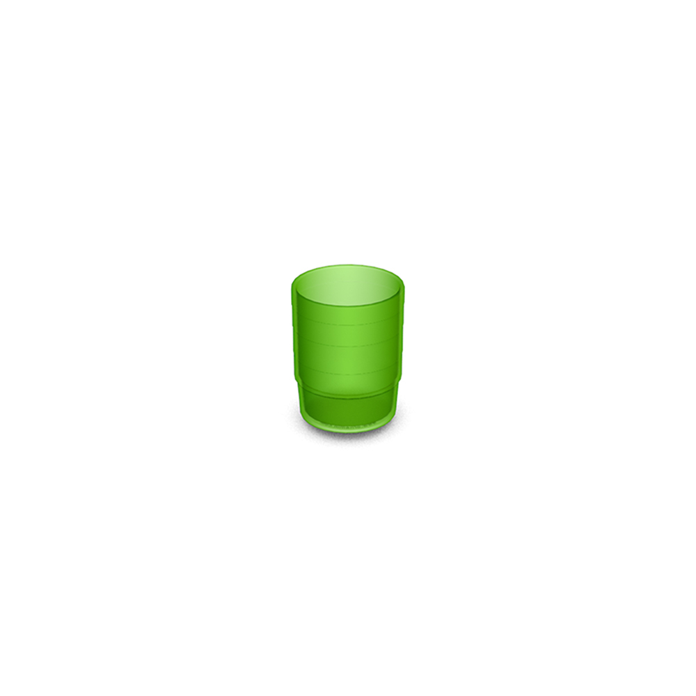 24pcs transparent green