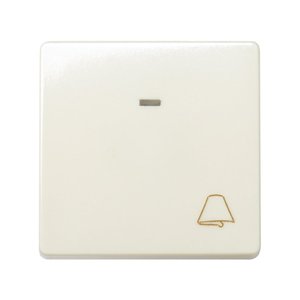 Pulsante a pressione color avorio con incisione campanello 10 A 250 V (Simon 27 27160-62) - Product Image 1