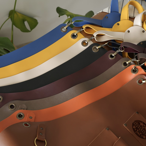 Delantal de Cuero Personalizado con Logotipo, Delantal de Barbero, Regalo Empresarial para Estilistas, Delantal con Bolsillo para Herramientas de Barbería - Product Image 4