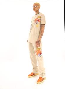 T-shirt pour homme de haute qualité 100% coton, style boxy, streetwear hip-hop, technique ultra premium, t-shirt personnalisable avec logo - Product Image 2