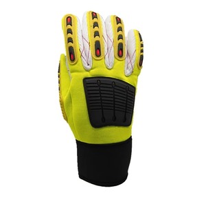 Véritable résistant aux chocs et aux coupures pour les mines de pétrole et de gaz, fabricant de gants de travail en nitrile. - Product Image 5