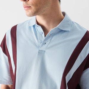 Polo de lujo con estampado de hombre fresco de alta calidad, camiseta Polo de talla grande con logotipo bordado de algodón para hombre, diseño con servicio OEM - Product Image 6