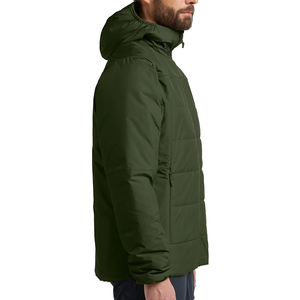 Chaqueta acolchada larga de invierno frío de diseño personalizado OEM con capucha chaqueta cálida a prueba de viento para hombres de alta calidad - Product Image 2