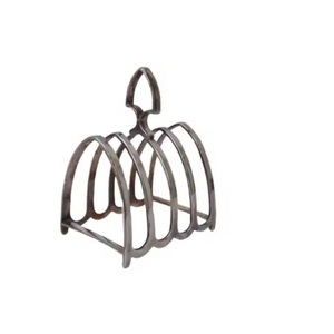 Antique Design Superior Quality Medium Size Bread <b>Toast</b> <b>Rack</b> Metal Hammered Black Color Kitchen <b>Toast</b> Holder - Product Image 5