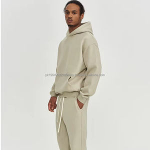 ชุดเสื้อมีฮู้ดและกางเกงจ็อกกี้500gsm สองชั้นใส่โลโก้ได้ตามที่ต้องการ - Product Image 3