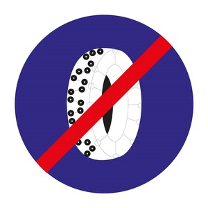 Panneau de signalisation routière réfléchissant pour fin de chaîne de signalisation, modèle TT-42b - Product Image 1