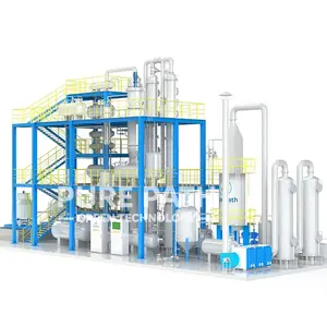 PurePath Engine Oil Refining Machine Waste Oil To Base Oil Vacuum Distillation Plant With Wiped Thin Film Evaporator