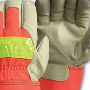 ถุงมือทำงานแบบแคนาดาถุงมือนิรภัยหนังวัวเกรนทนทาน - Product Image 6