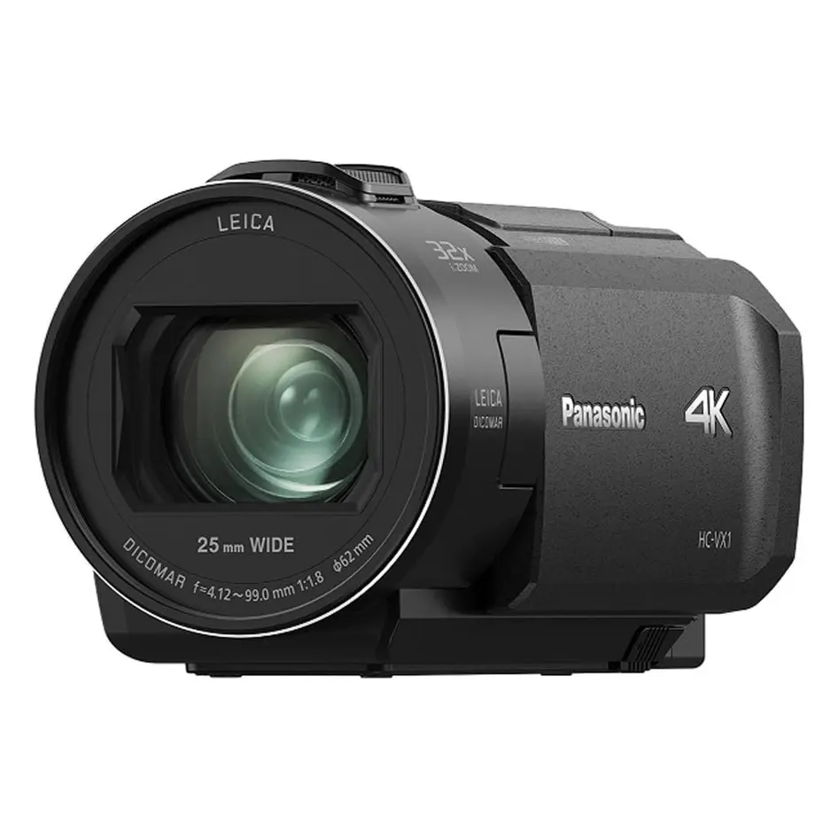 أفضل اختيار: Camcorder بصري 4K Ultra HD 24x مع عدسة Leicaa واسعة 25 تكبير احترافي أسود