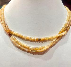 Natural Ethiopian Opal Stone Beads Rainbow-Colored Tyre Shape Heishi <b>Spacer</b> Beads - Product Image 6