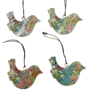 Best Quality <b>Easter</b> Metal Birds Decor Enamel Print Christmas Hanging <b>Ornament</b> Christmas Tree Hanging Decoration - Product Image 1