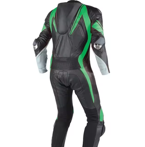 Traje de Motocicleta de Cuero Estampado Resistente, Talla Grande |   Traje de Carreras para Hombre |   Protectores Reforzados CE para Motociclismo y Automovilismo - Product Image 3