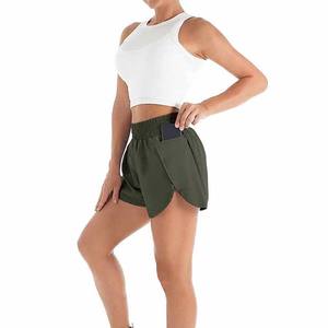Short en satin taille haute pour femme avec short de plage décontracté extensible motif chaud-vêtements de sport pour femme shorts pour femme - Product Image 3