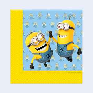 Servilletas Minions 33X33Cm 20 Piezas Vajilla para Fiestas - Product Image 1