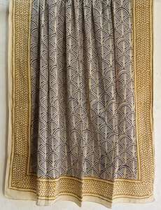 Écharpe en coton 100% imprimé bloc de main léger Jaipur écharpe artisanale traditionnelle Boho Chic écharpe en coton doux faite à la main - Product Image 5