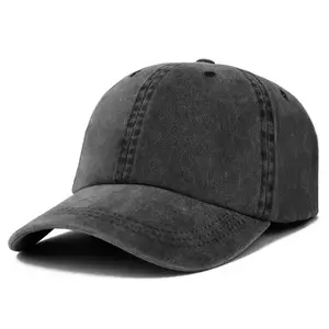 असंरचित क्लासिक बेसबॉल टोपी के साथ कम प्रोफ़ाइल फार्म, बेसबॉल टोपी समायोज्य Strapback बंद होने के साथ उच्च गुणवत्ता टोपी