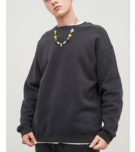 Nouveauté vente chaude 2025 personnalisé hommes respirant pull-over 100% coton sweat uni - Product Image 3