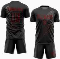 Uniforme de Fútbol de Palestina Personalizado al por Mayor, OEM/ODM, Cuello en V, Manga Corta, Secado Rápido, Transpirable, Ligero, 100% Poliéster