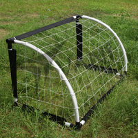 Mini poste de portería de fútbol portátil de alta calidad, plástico duradero plegable con equipo de entrenamiento de redes a la venta