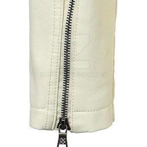 Veste en cuir pour homme à fermeture éclair, col montant, logo frontal, tissu respirant, prix de gros, nouvelle mode 2025, haute qualité, hiver - Product Image 6