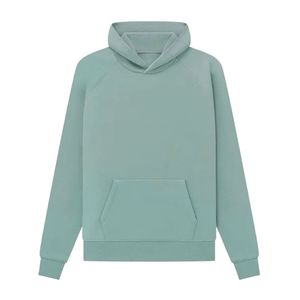 Nouvelle mode pour hommes automne hiver capuche rue à manches longues lâche couleur unie à capuche blouse décontractée polaire hauts sweats à capuche blancs - Product Image 6