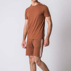 Custom High Quality <b>T</b>-<b>Shirt</b> <b>Short</b> <b>Set</b> Tracksuit Summer Clothes Piece 2 Piece <b>T</b>-<b>Shirt</b> <b>and</b> <b>Shorts</b> <b>Set</b> for <b>Men</b> - Product Image 1