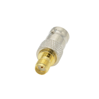 Adaptateur coaxial RF SMA femelle vers BNC femelle 50 OHM 0-6GHz pour antenne radio, connecteur en laiton