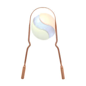 Grattoir lingual en cuivre de qualité supérieure, nettoyant naturel pour la détoxification buccale, grattoir lingual en cuivre pur pour les soins bucco-dentaires, outil pour éliminer la mauvaise haleine - Product Image 1