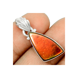Pendentif Unique en argent Sterling 925 Ammolite fait à la main de qualité supérieure à vendre - Product Image 3