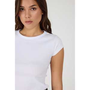 Camiseta Casual de Manga Corta 100% Algodón Tela de Pana - Product Image 4